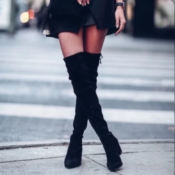 $995 STUART WEITZMAN TIELAND OVER-THE-KNEE BOOTS - Picture 5 of 16